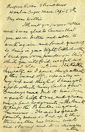 Letter from Canon Dwyer